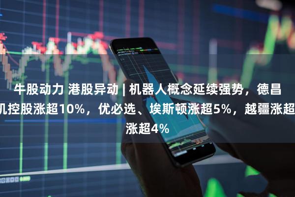 牛股动力 港股异动 | 机器人概念延续强势，德昌电机控股涨超10%，优必选、埃斯顿涨超5%，越疆涨超4%